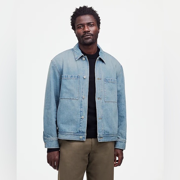 Madewell Other - NWOT Madewell Denim Shirt-Jacket in Jamestown Wash - Medium- Blue